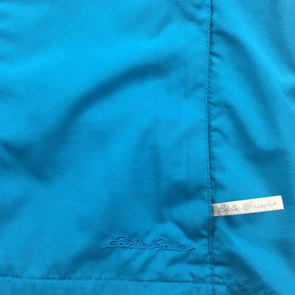 Eddie Bauer Womens S Teal Packable 100% Polyester Full Zip Lightweight Hoodie - Picture 6 of 10